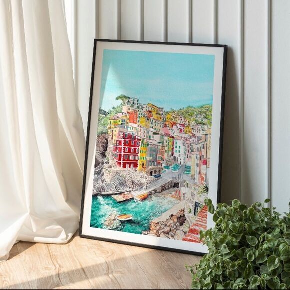 Cinque Terre Italy Art Print - Picture 2 of 6